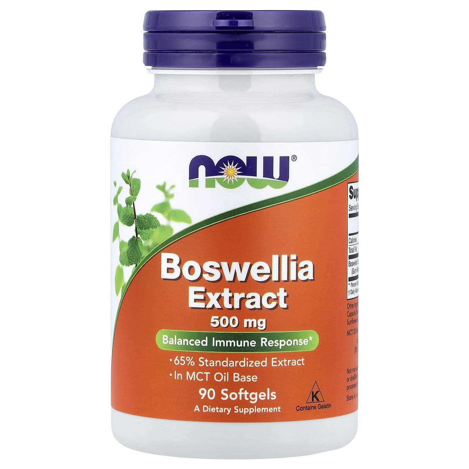 NOW Foods Boswellia Extract – 90 capsules molles — Tunisie