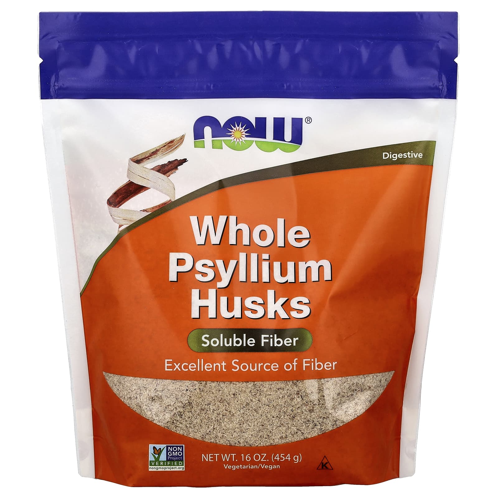 NOW Foods Whole Psyllium Husks – 454 g — Tunisie