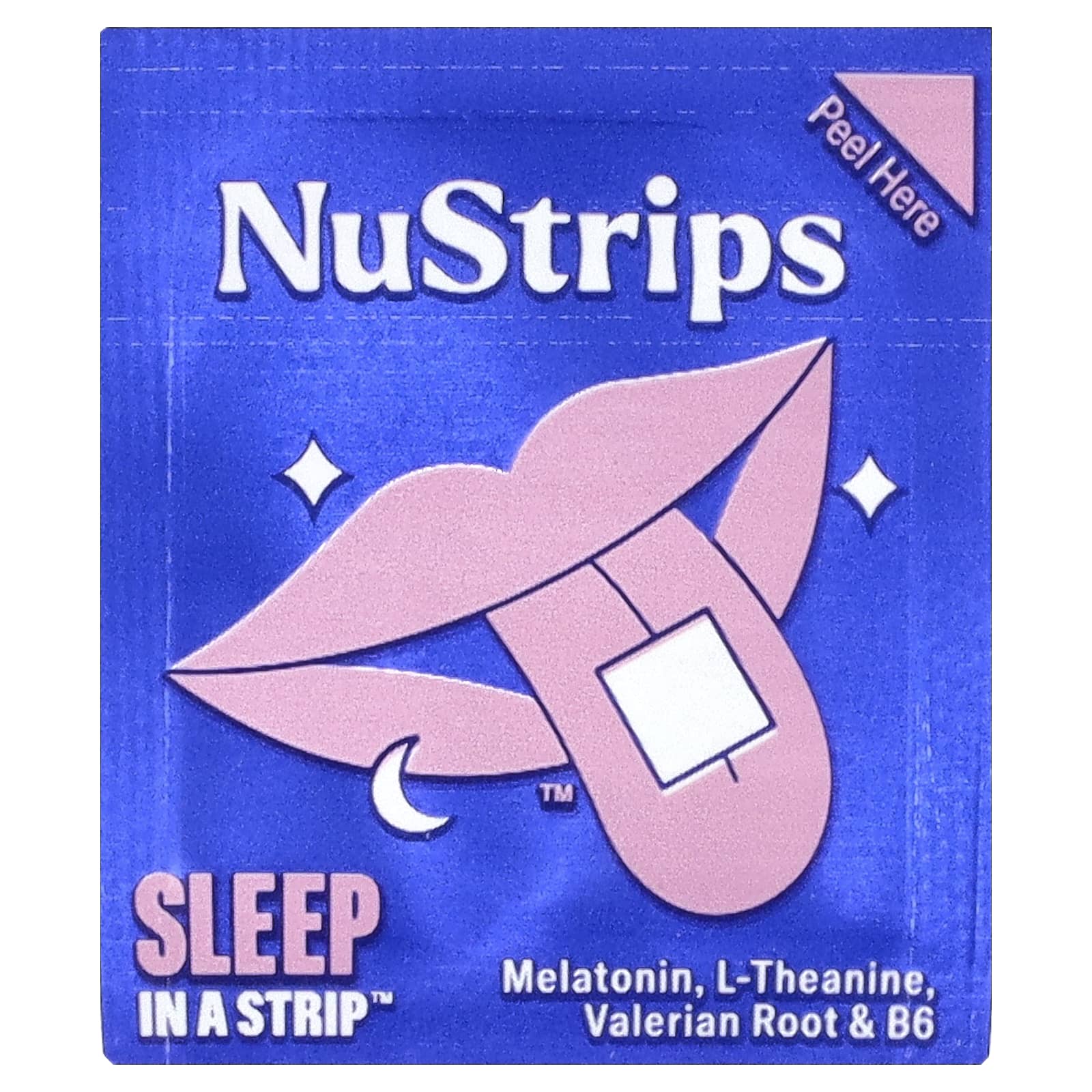 NuStrips Sleep In A Strip, 30 Strips – Dreamy Blueberry — étiquette 1