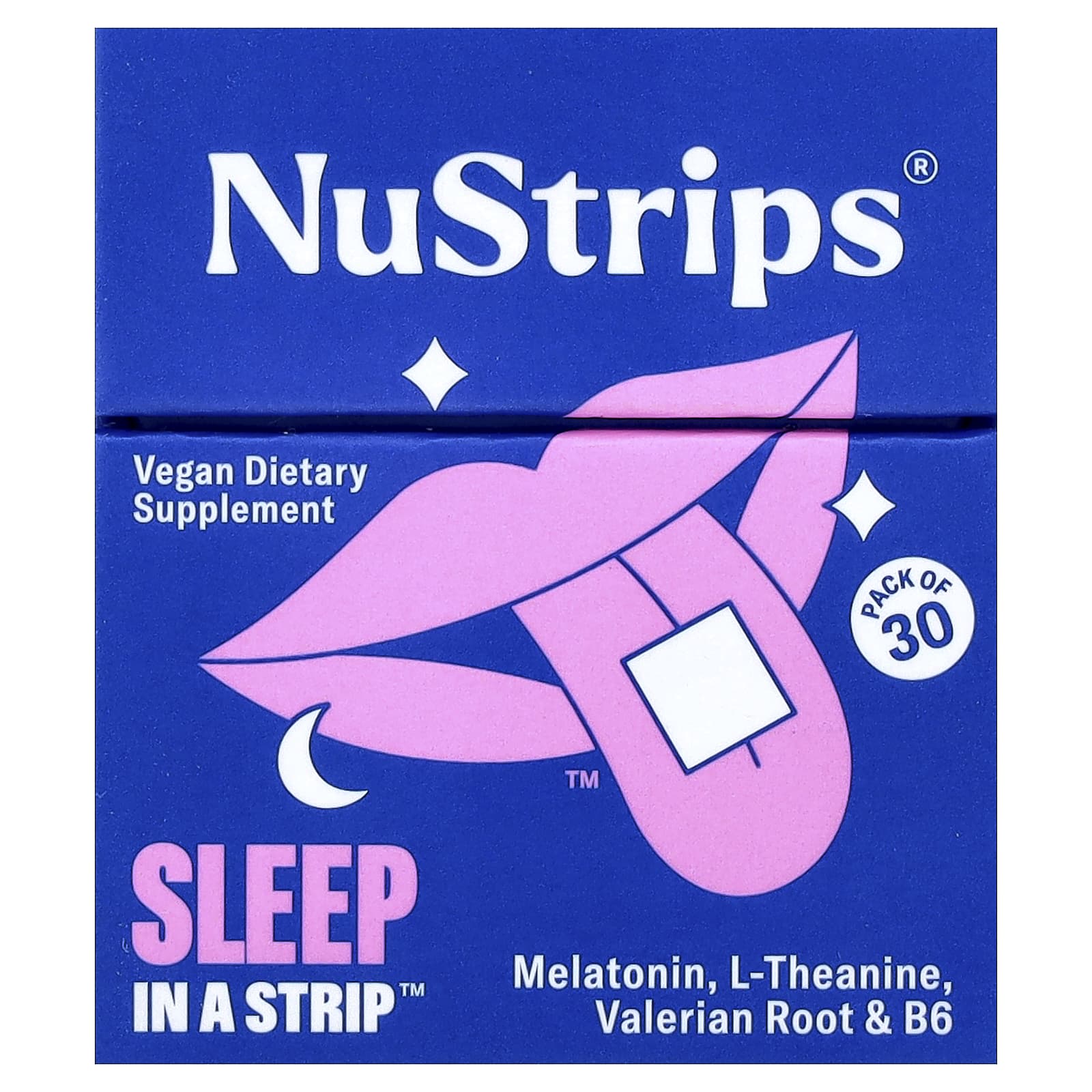 NuStrips Sleep In A Strip, 30 Strips – Dreamy Blueberry — Tunisie