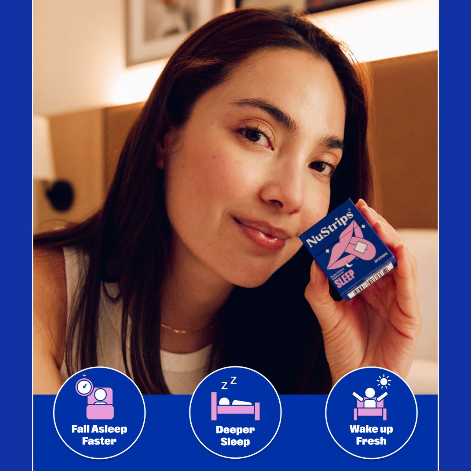 NuStrips Sleep In A Strip, 30 Strips – Dreamy Blueberry — étiquette 6