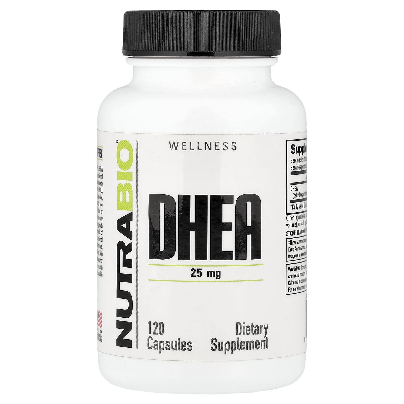 NutraBio DHEA – 120 gélules — Tunisie