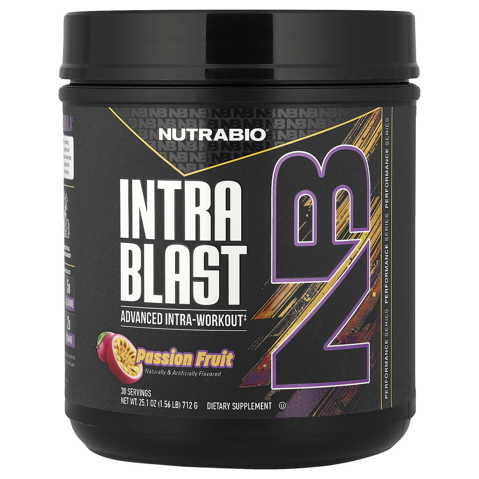 NutraBio Intra Blast, Advanced Intra-Workout – Passion Fruit – 712 g — Tunisie