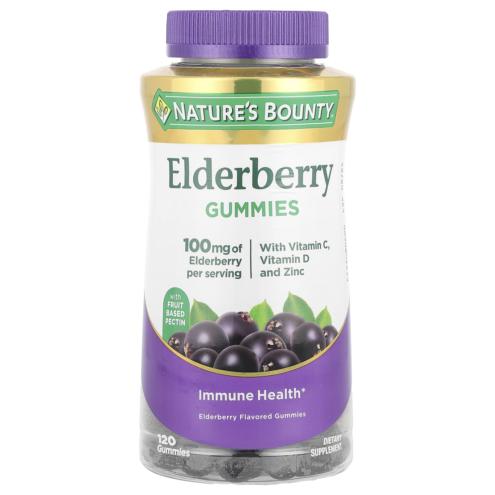 Nature's Bounty Elderberry Gummies – Elderberry Gummies – 120 gommes — Tunisie