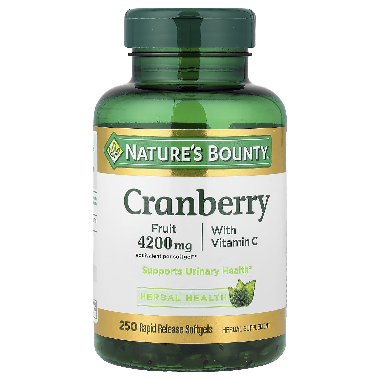 Nature's Bounty Cranberry with Vitamin C, 250 Rapid Release Softgels – Cranberry with Vitamin C — Tunisie