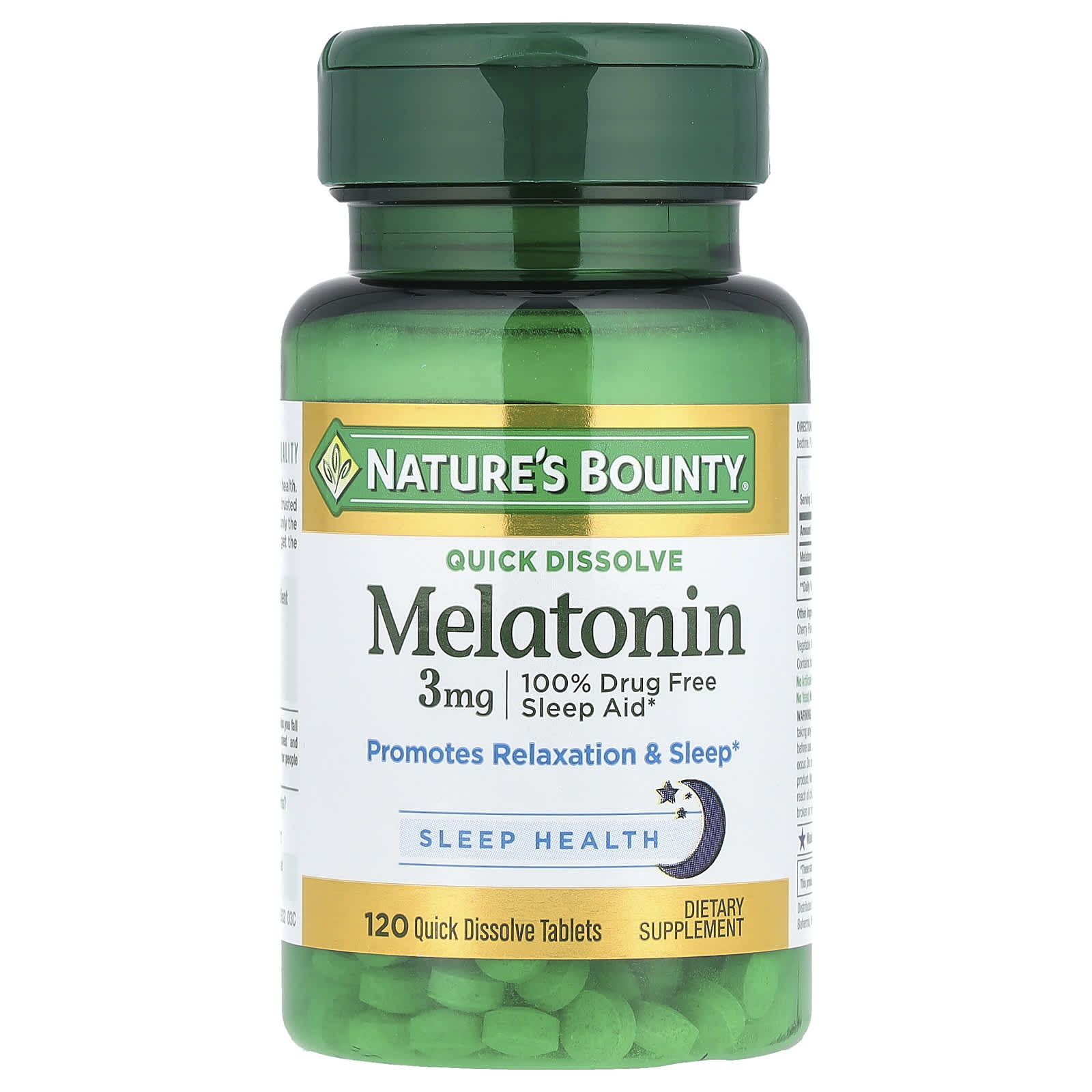 Nature's Bounty Melatonin – Natural Cherry – 3 mg — Tunisie