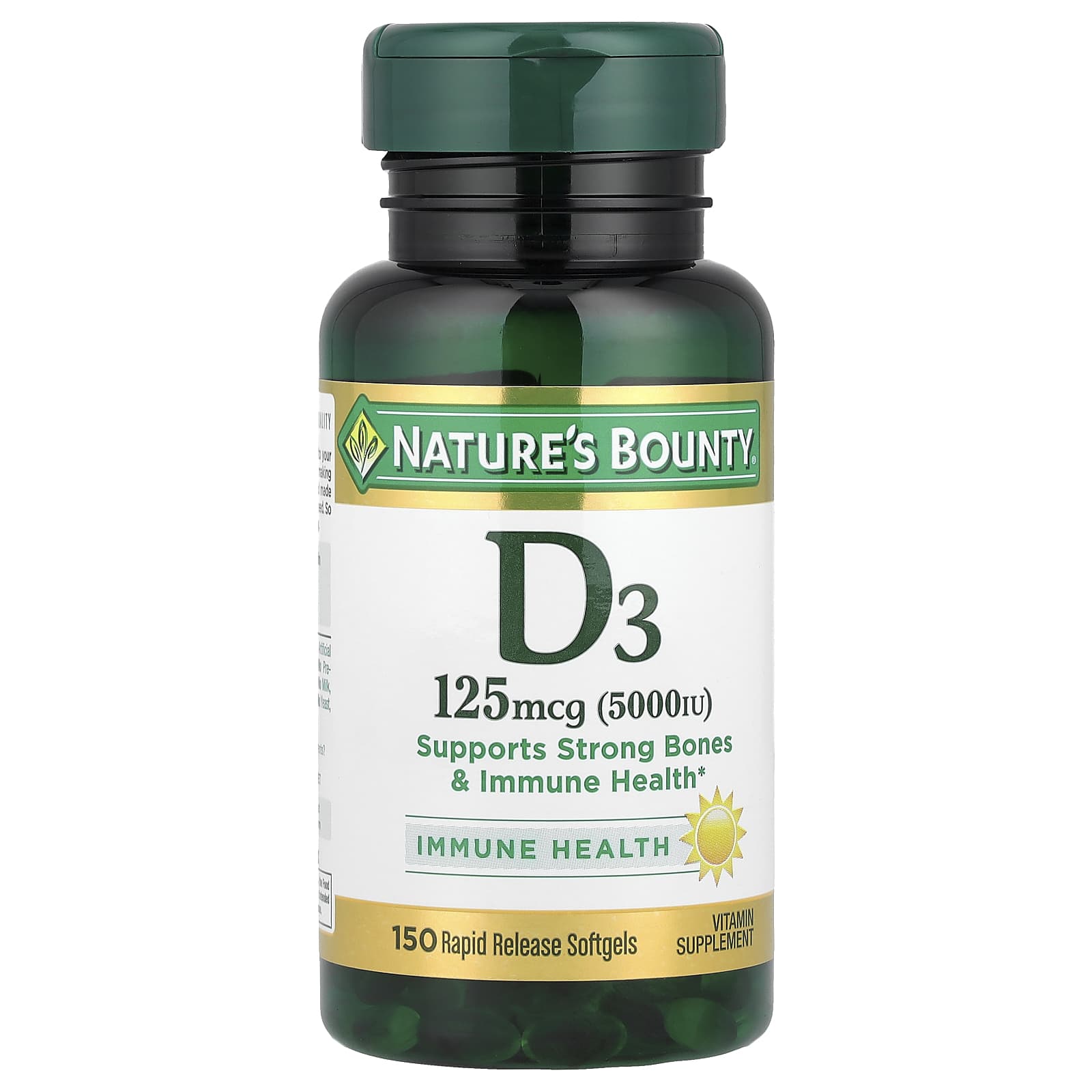 Nature's Bounty Vitamin D3 – 125 µg — Tunisie
