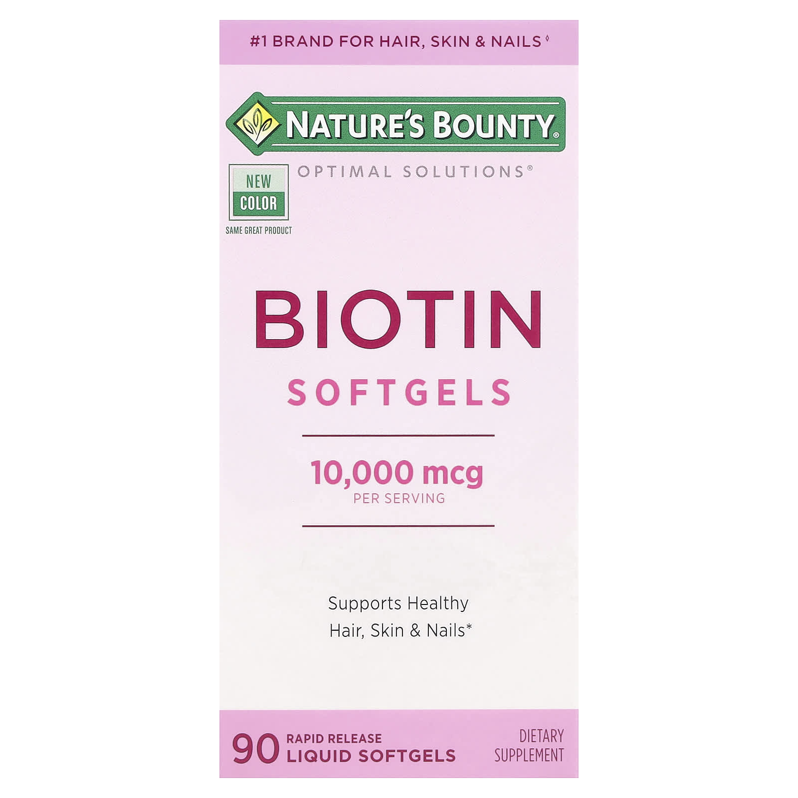 Nature's Bounty Optimal Solutions, Biotin Softgels – 10000 µg — Tunisie