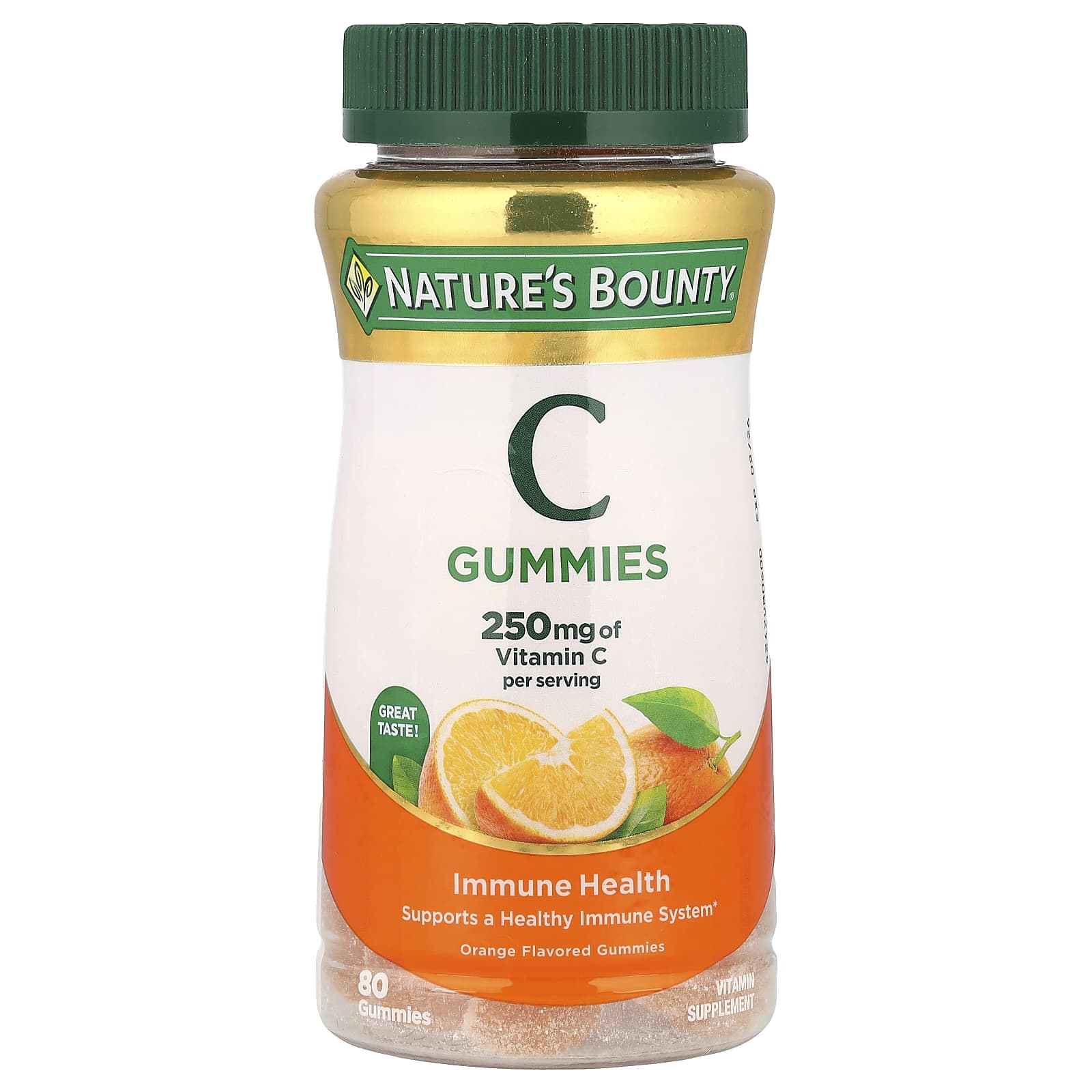 Nature's Bounty Vitamin C Gummies – Orange – 80 gommes — Tunisie