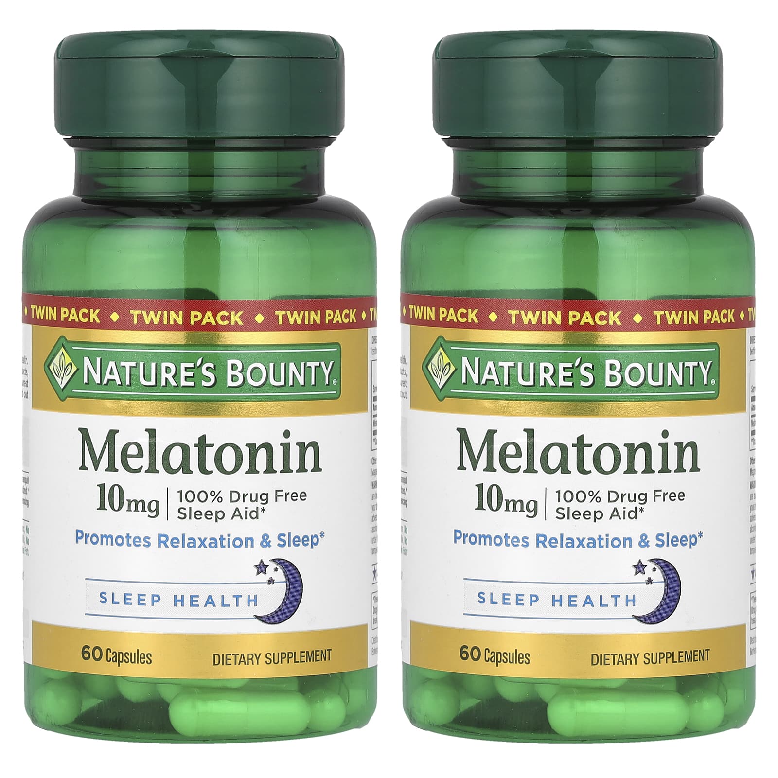 Nature's Bounty Melatonin, Twin Pack – 60 gélules — Tunisie