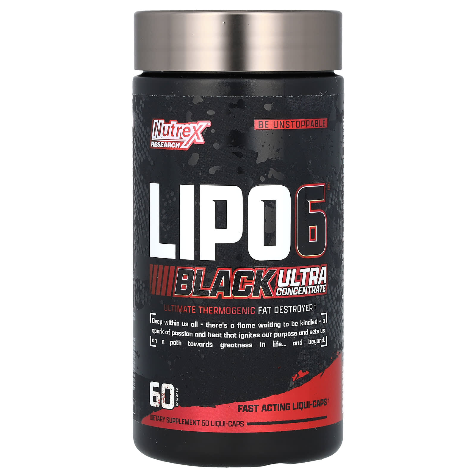 Nutrex Research LIPO-6 Black, Ultra Concentrate, 60 Liqui-Caps — Tunisie