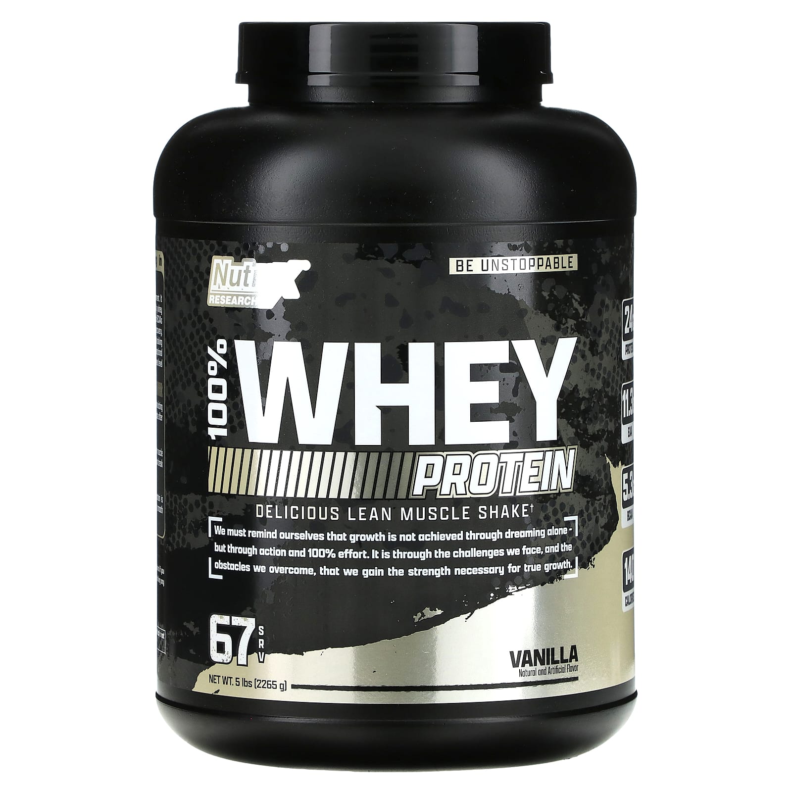 Nutrex Research 100% Whey Protein – Vanilla – 2265 g — Tunisie