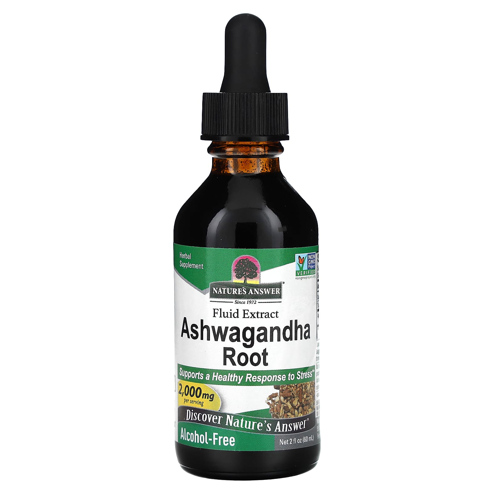 Nature's Answer Ashwagandha Root, Fluid Extract, Alcohol-Free – 60 ml — Tunisie