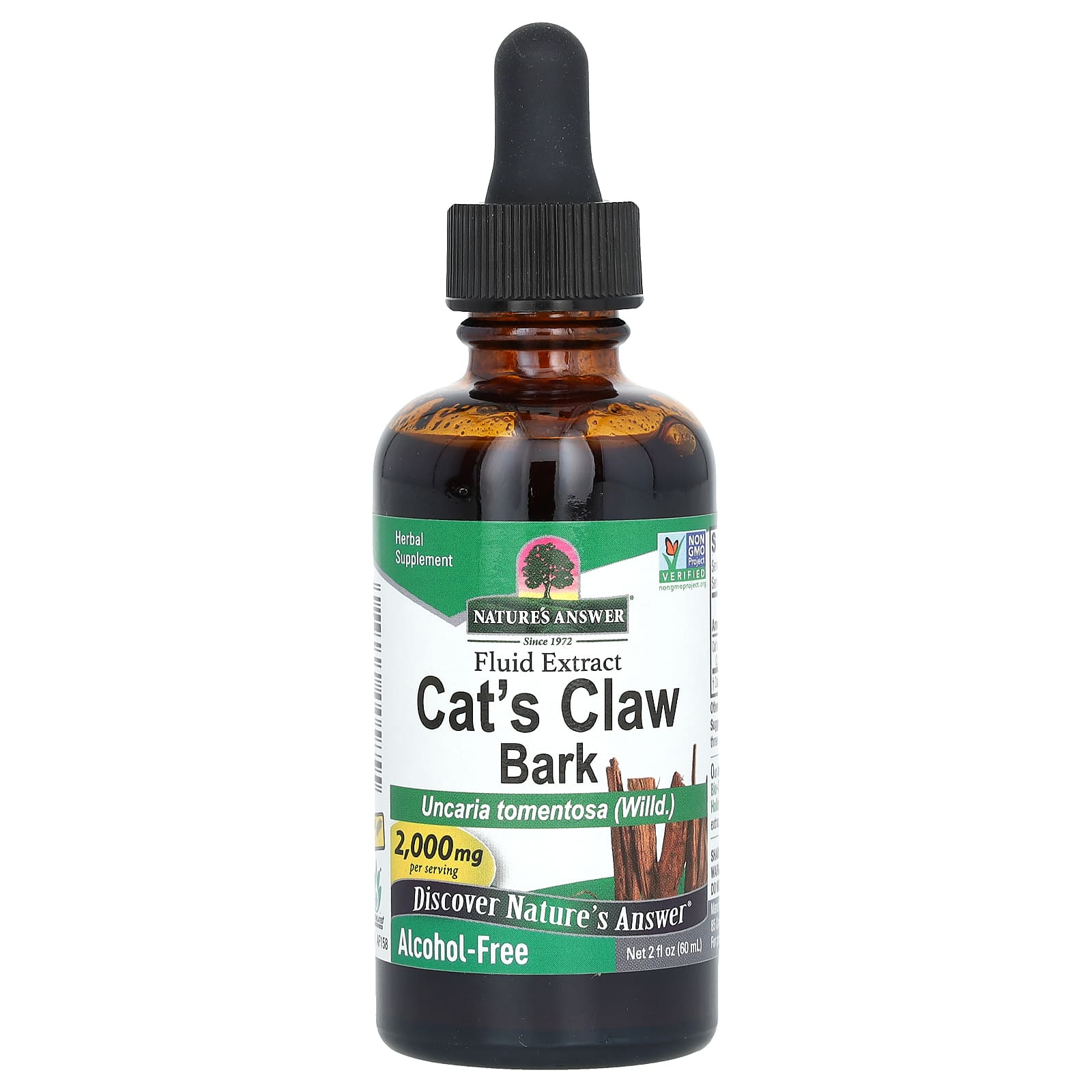 Nature's Answer Cat's Claw Bark, Alcohol-Free – 60 ml — Tunisie