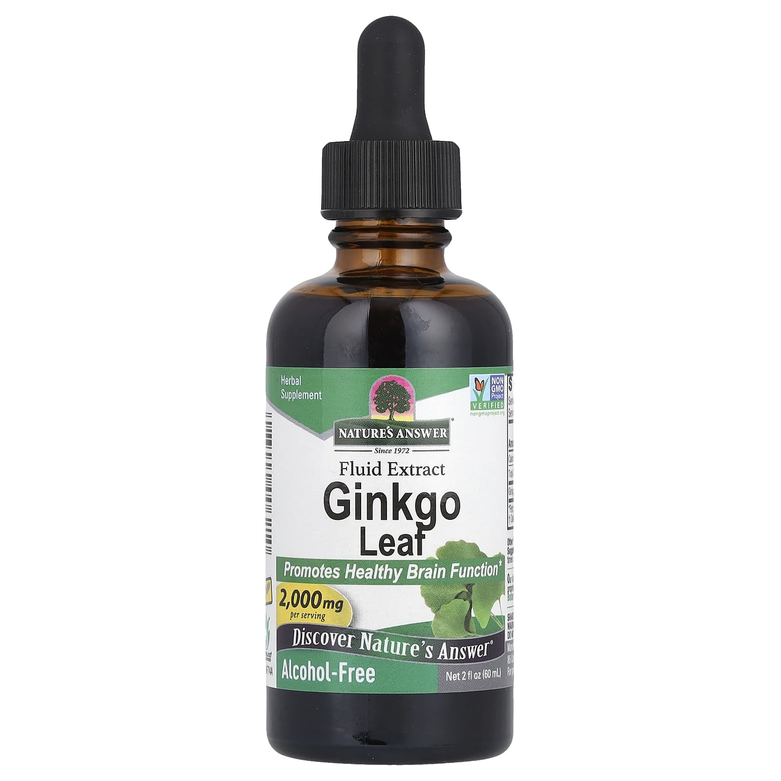 Nature's Answer Ginkgo Leaf, Fluid Extract, Alcohol-Free – 60 ml — Tunisie