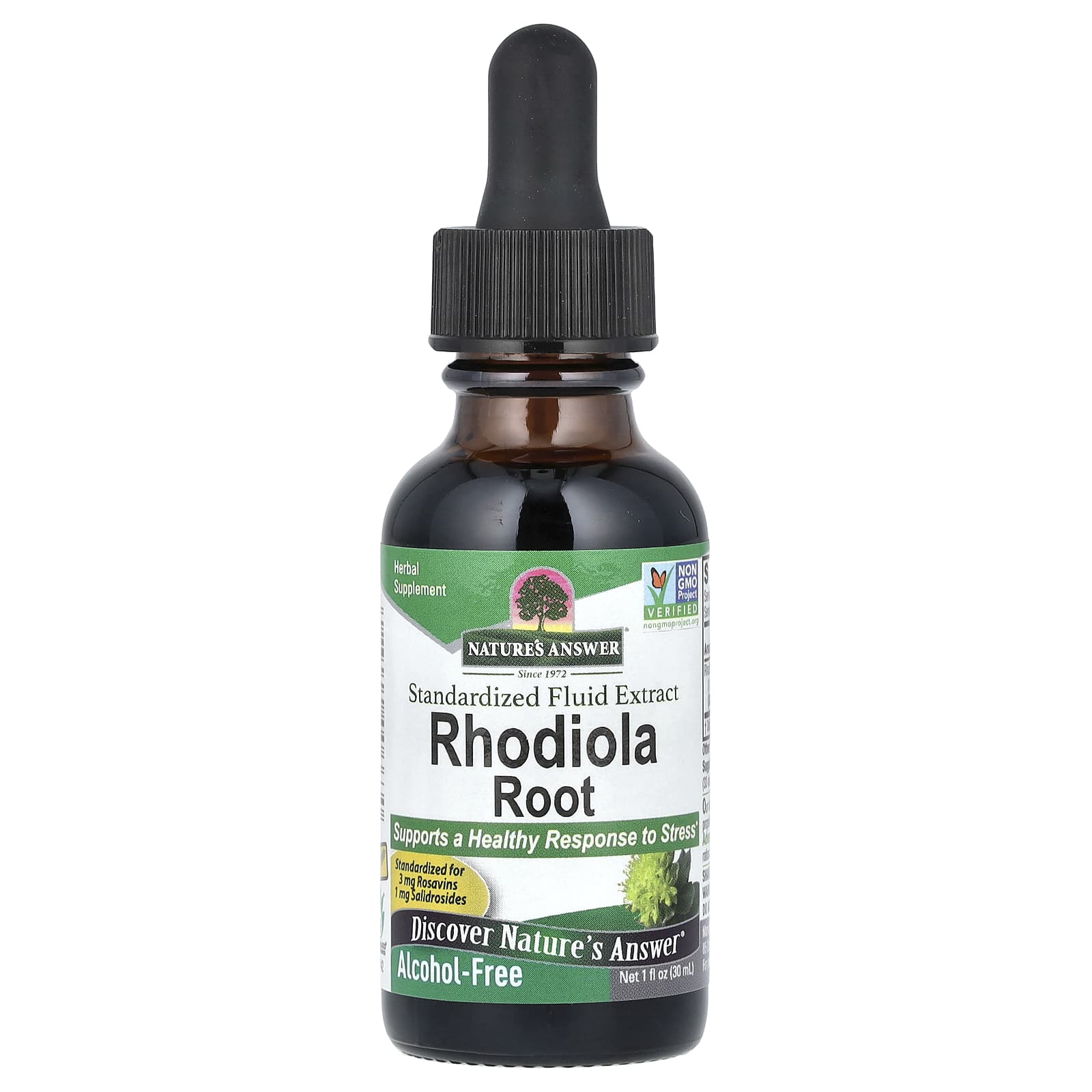 Nature's Answer Rhodiola Root, Standardized Fluid Extract, Alcohol-Free – 30 ml — Tunisie
