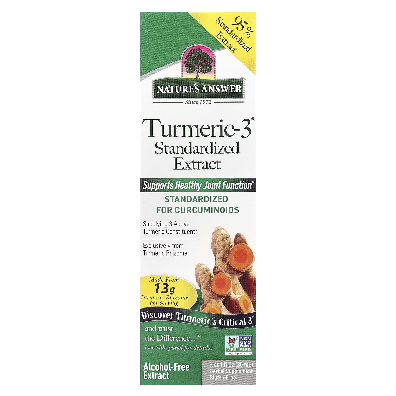 Nature's Answer Turmeric-3, Alcohol-Free – 30 ml — Tunisie