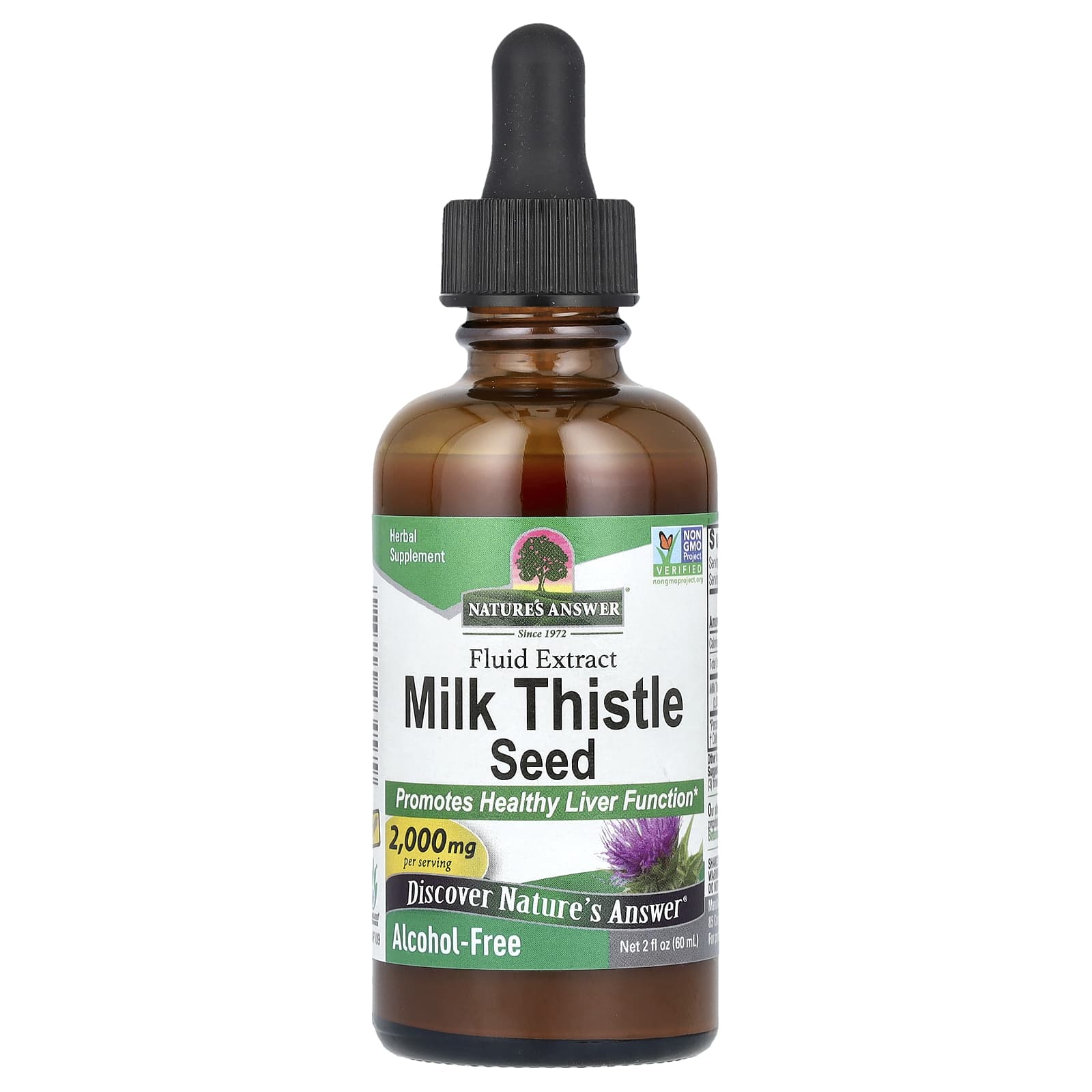 Nature's Answer Milk Thistle Seed, Fluid Extract – 60 ml — Tunisie