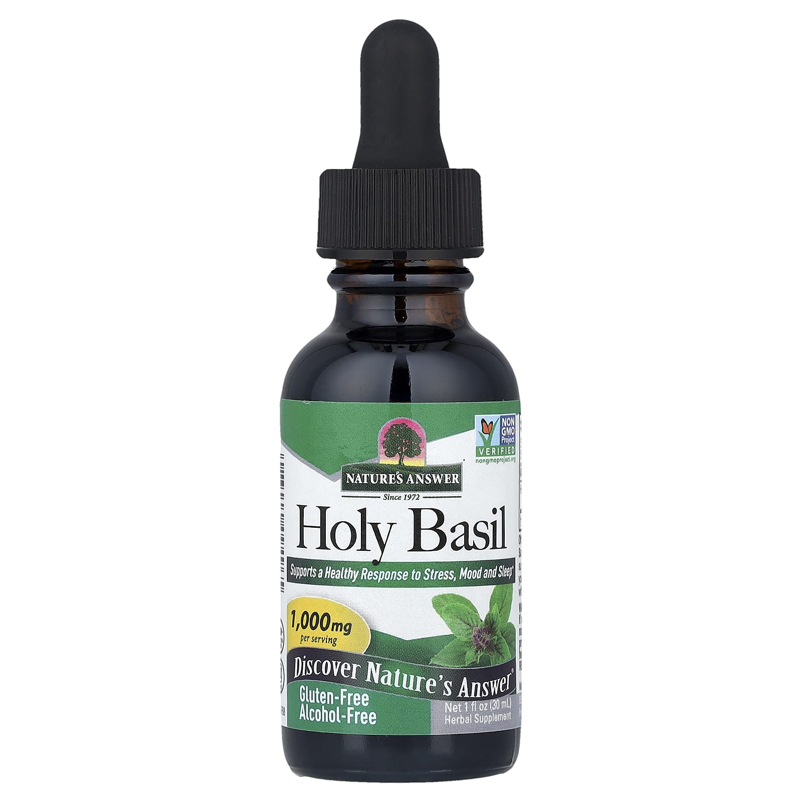 Nature's Answer Holy Basil, Alcohol Free – 30 ml — Tunisie