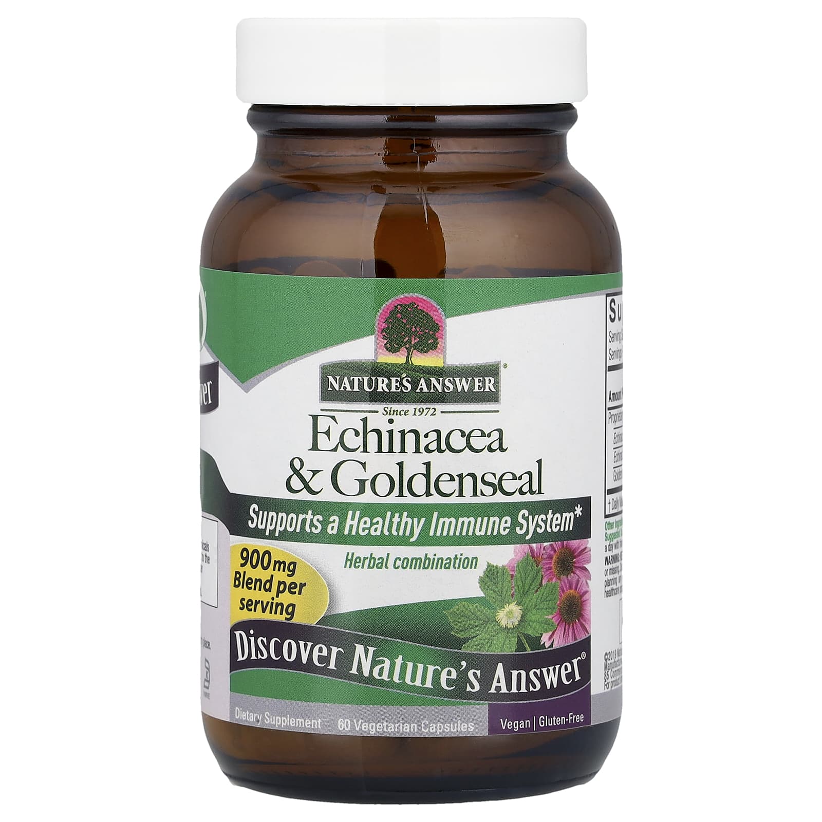 Nature's Answer Echinacea & Goldenseal – 60 gélules végétales — Tunisie
