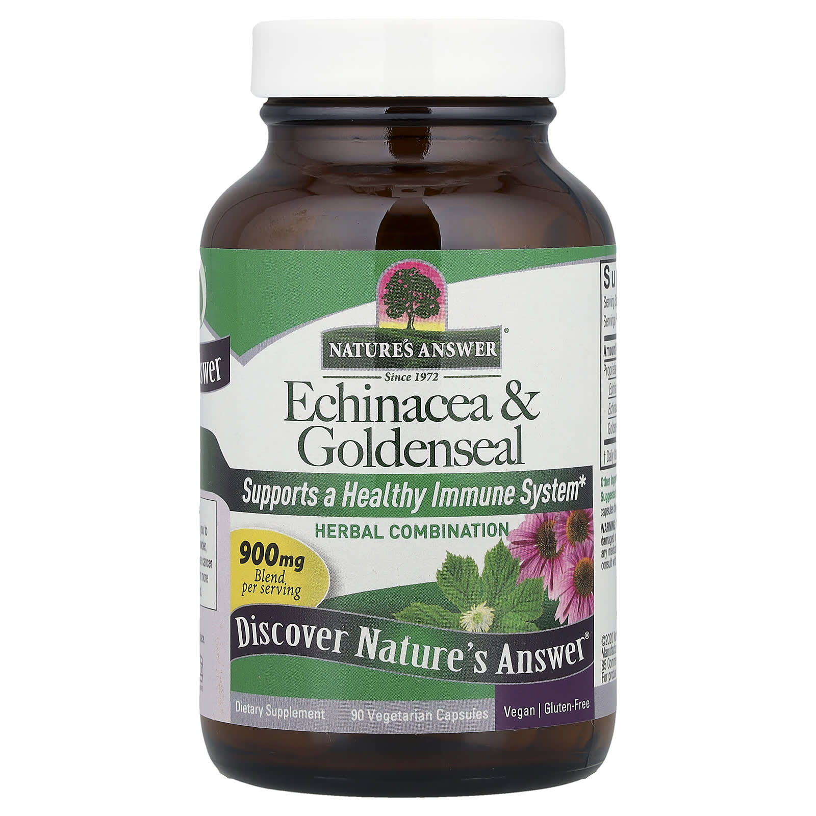 Nature's Answer Echinacea & Goldenseal – 90 gélules végétales — Tunisie