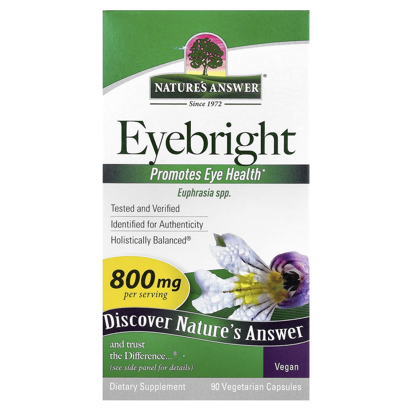 Nature's Answer Eyebright – 90 gélules végétales — Tunisie