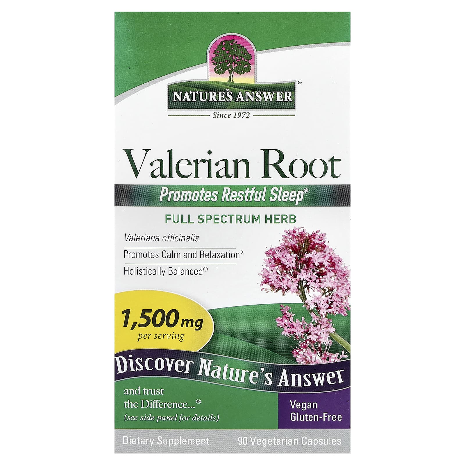 Nature's Answer Valerian Root – 90 gélules végétales — Tunisie