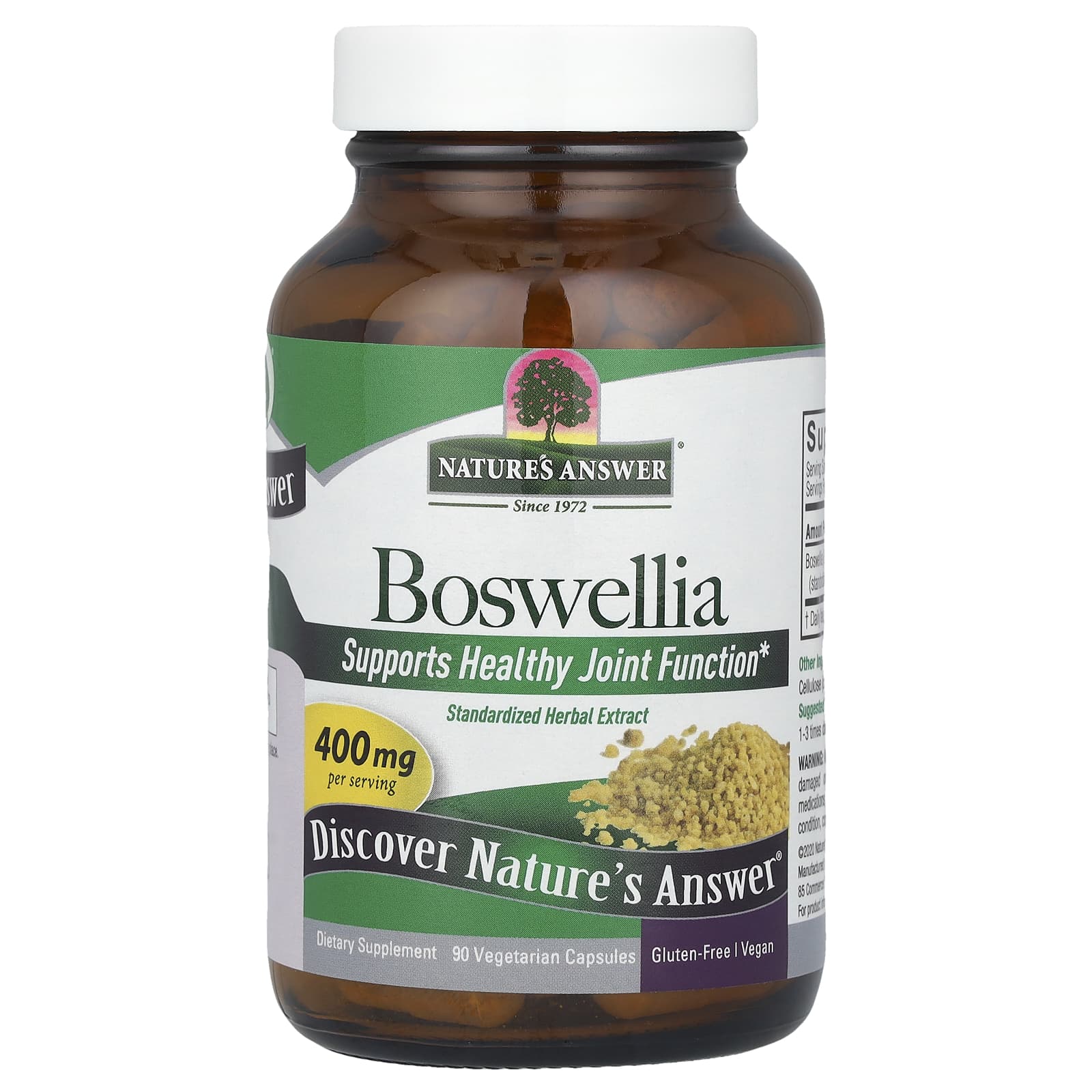 Nature's Answer Boswellia – 90 gélules végétales — étiquette 1