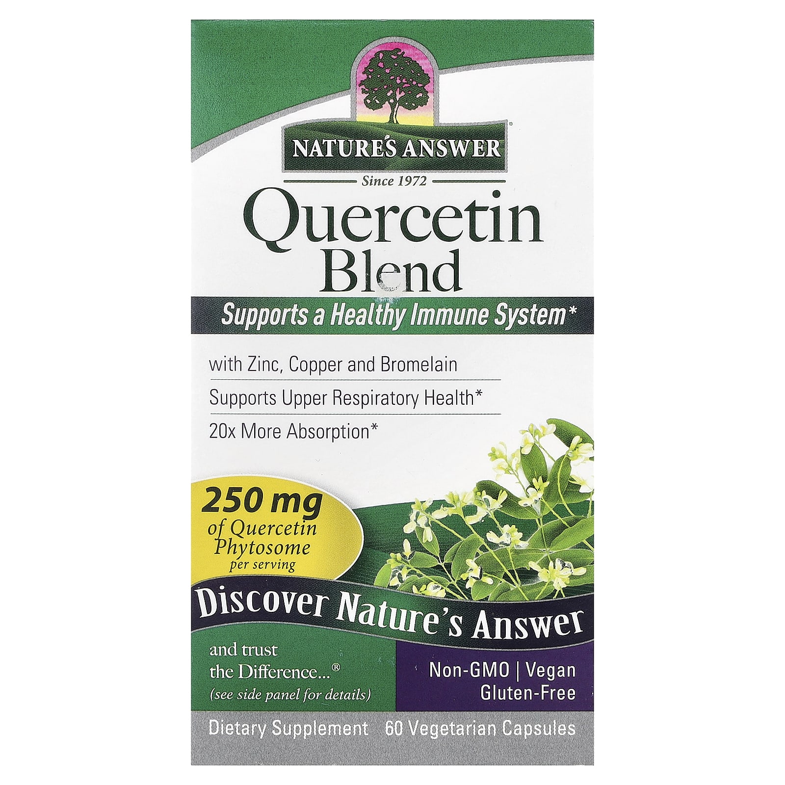 Nature's Answer Quercetin Blend – 60 gélules végétales — Tunisie