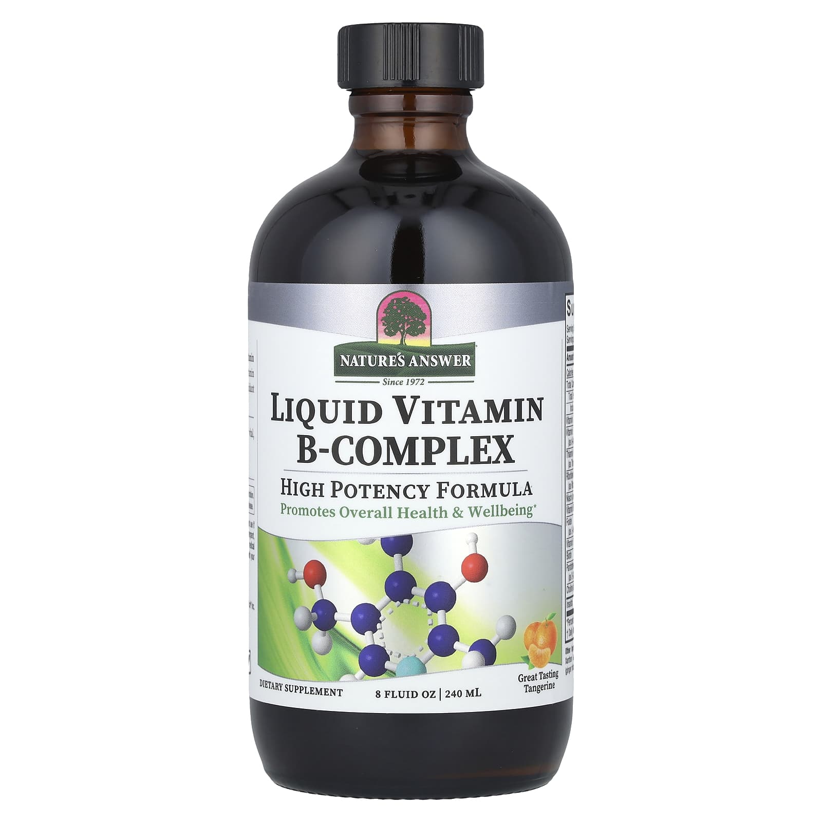 Nature's Answer Liquid Vitamin B-Complex, Tangerine – 240 ml — Tunisie