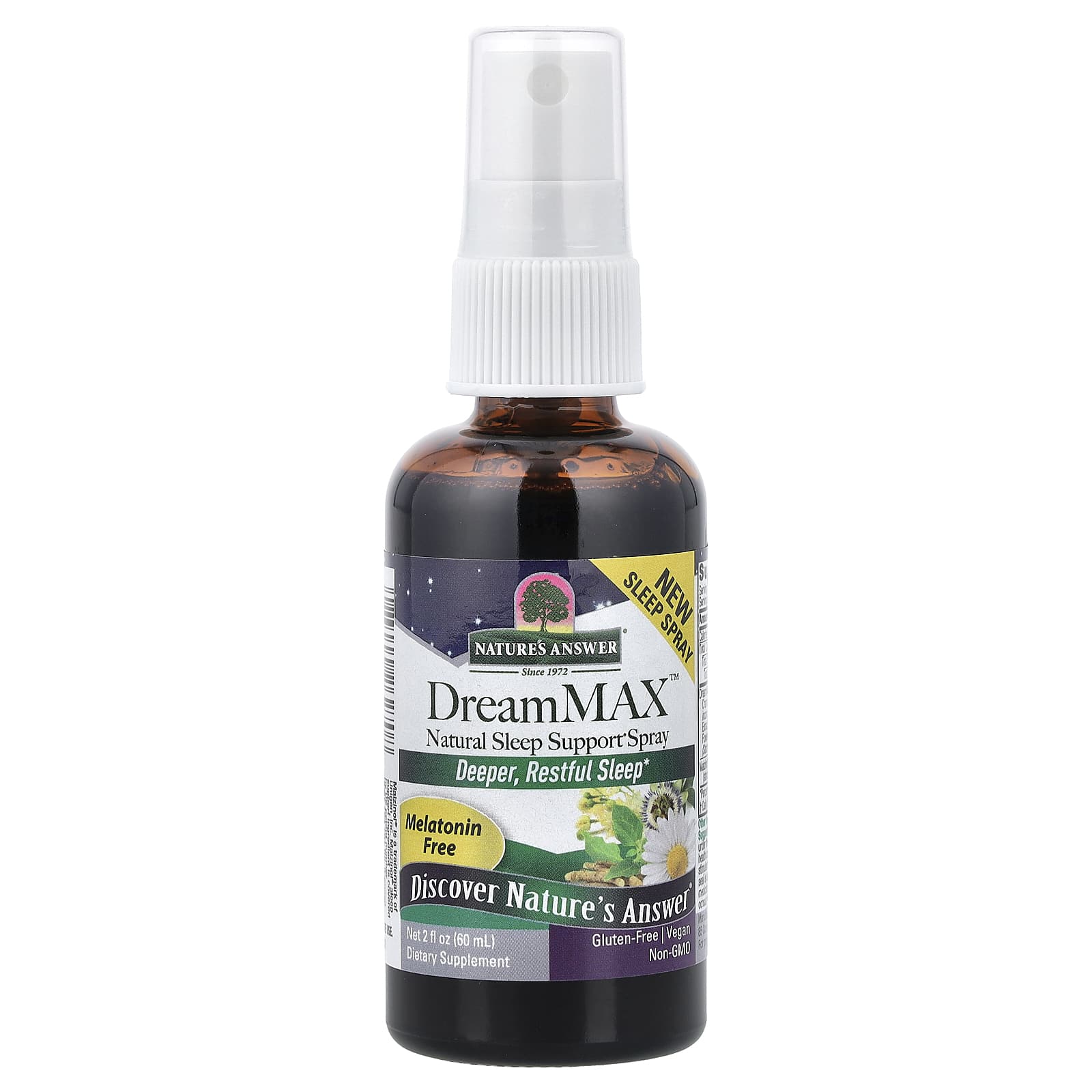 Nature's Answer DreamMAX, Sleep Spray – 60 ml — étiquette 1