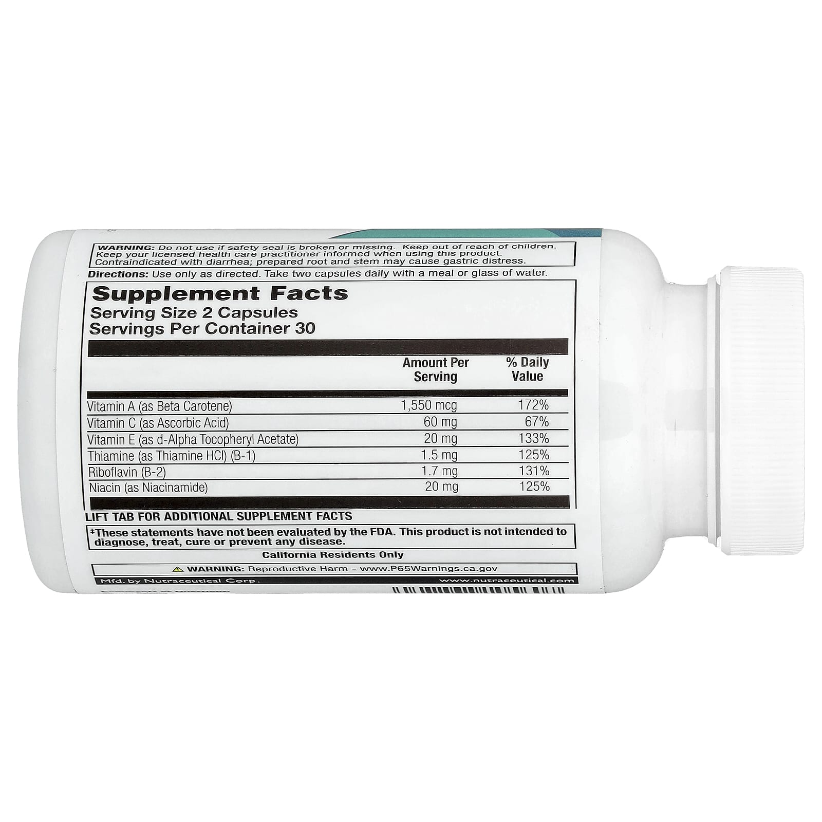 Natural Balance Super Pep, Energizing Herbs & Vitamins – 60 gélules — photo 2 sur 2