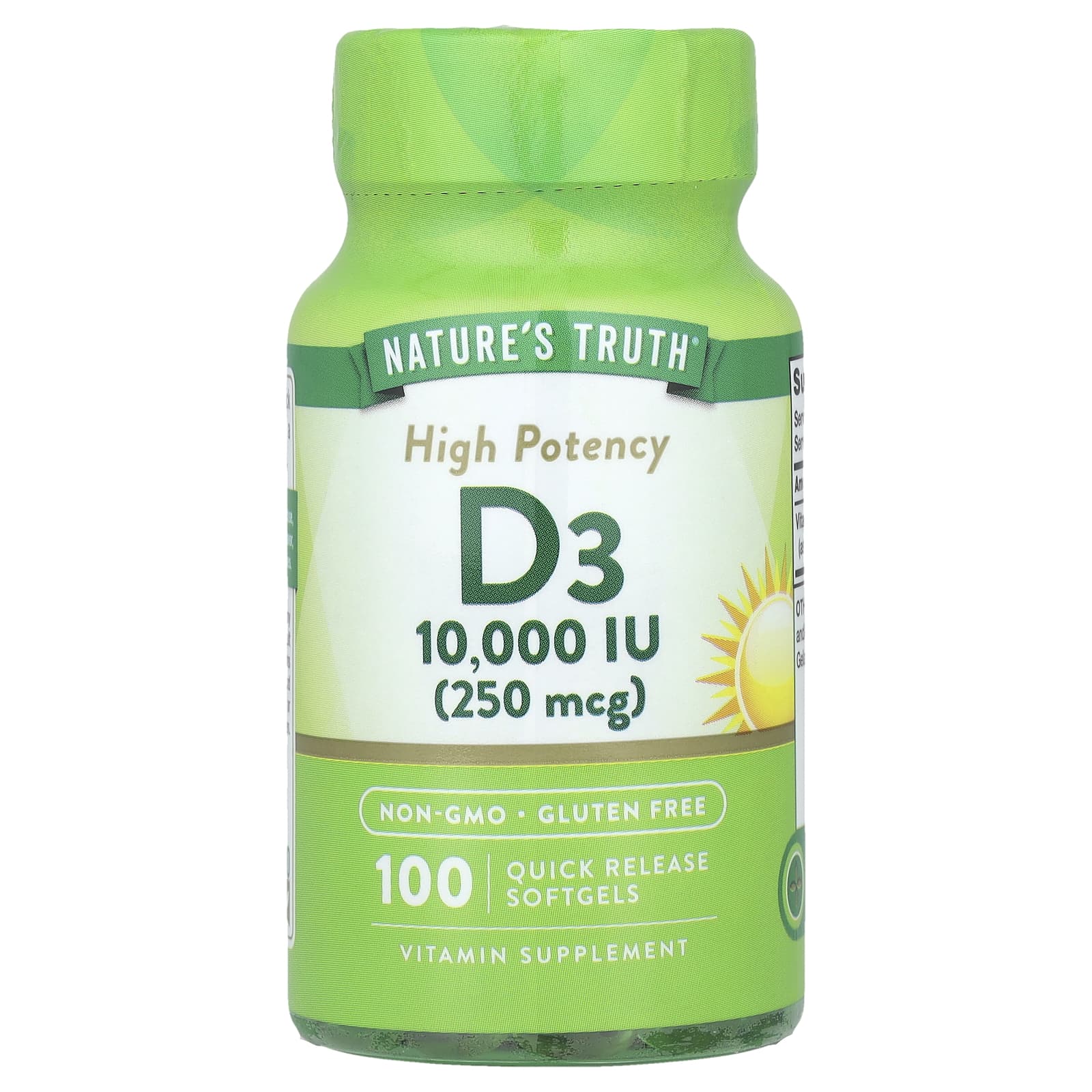 Nature's Truth Vitamin D3, High Potency – 250 µg — Tunisie