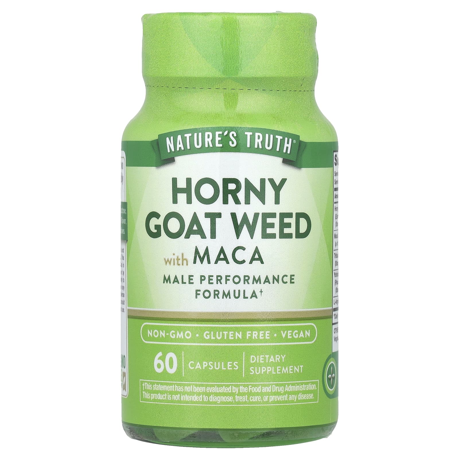 Nature's Truth Horny Goat Weed with Maca – 60 gélules — Tunisie