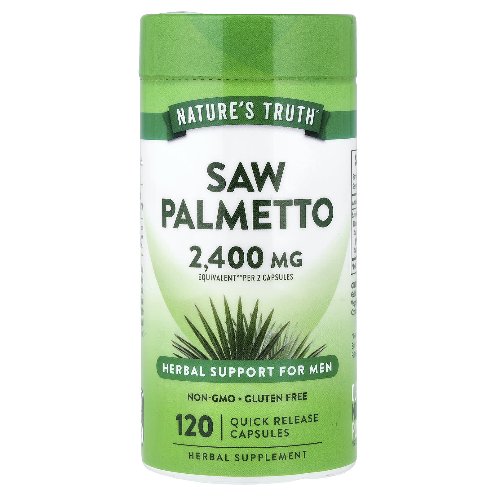 Nature's Truth Saw Palmetto, 120 Quick Release Capsules (300 mg per Capsule) — Tunisie