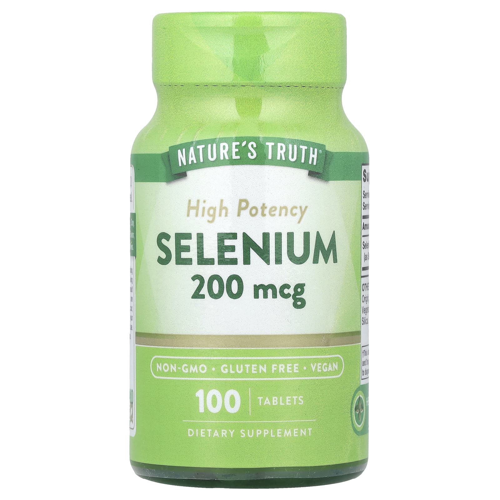 Nature's Truth Selenium, High Potency – 100 comprimés — Tunisie