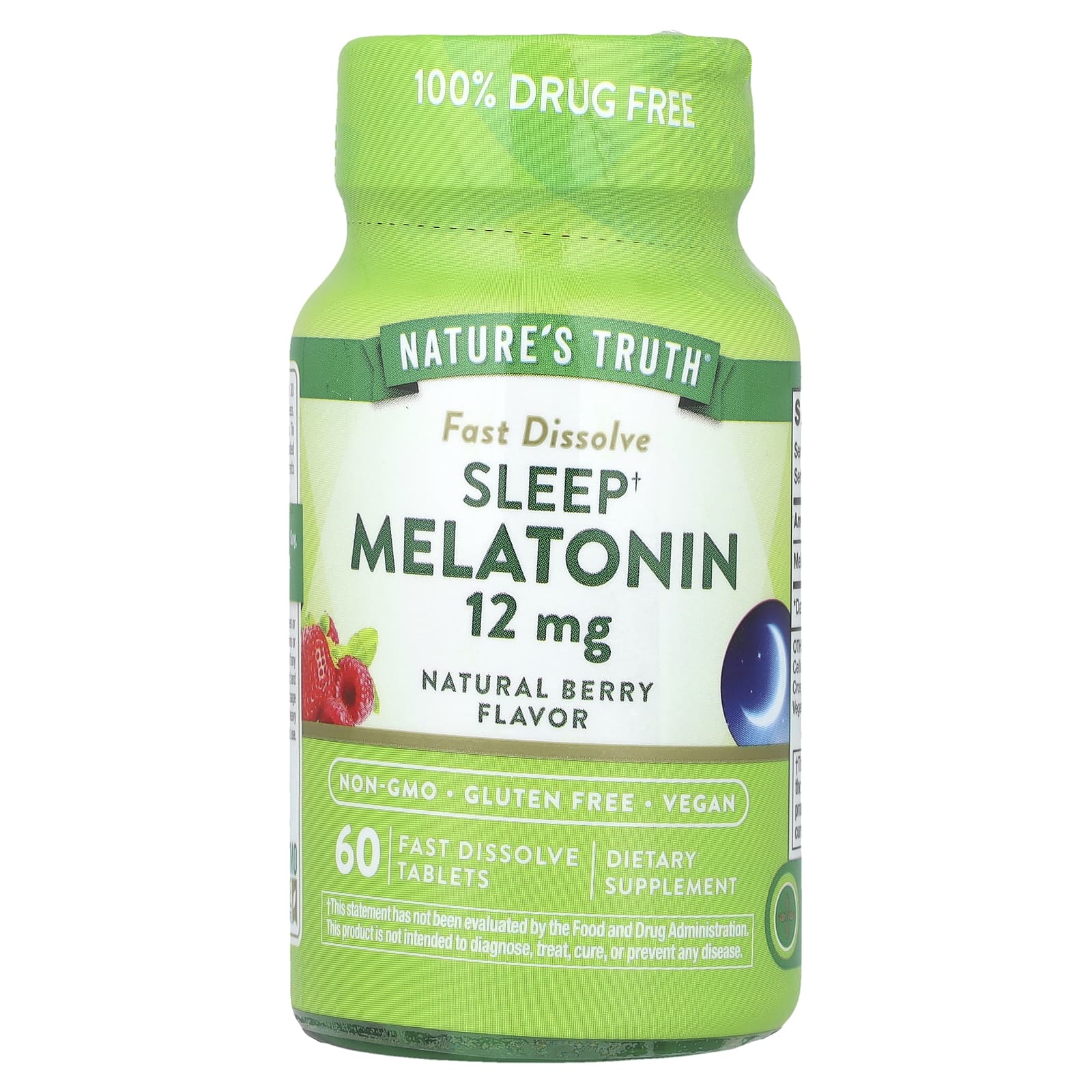 Nature's Truth Sleep Melatonin – Natural Berry – 60 comprimés – 12 mg — Tunisie