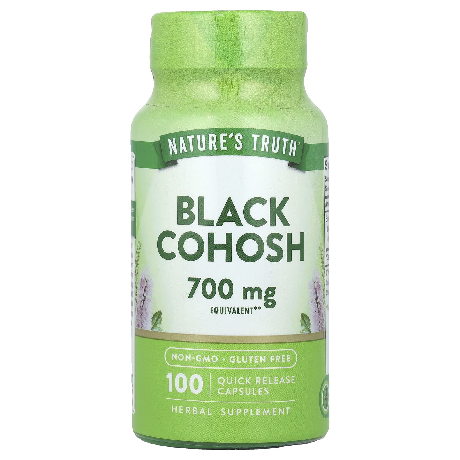 Nature's Truth Black Cohosh – 700 mg — Tunisie