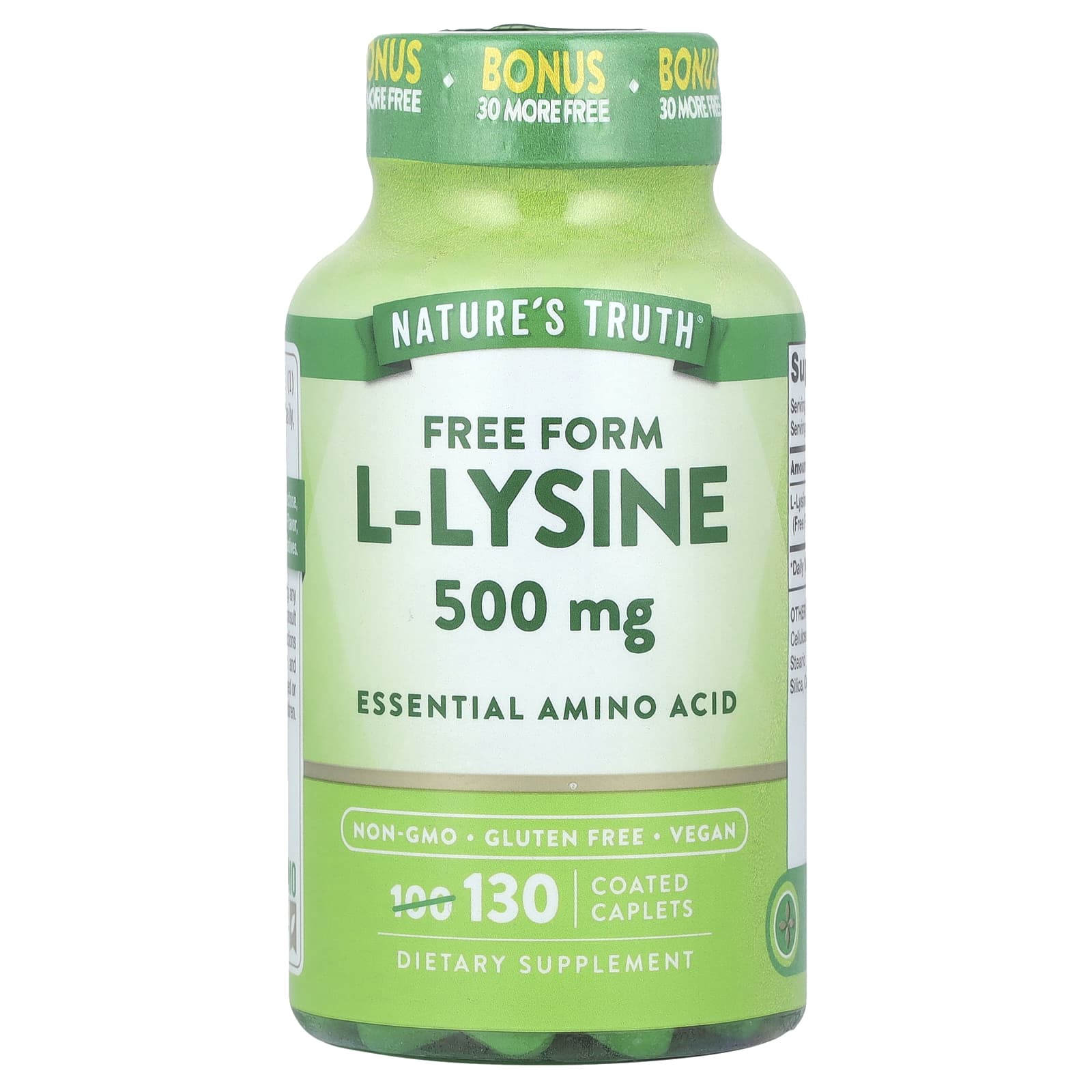 Nature's Truth L-Lysine – 500 mg — Tunisie