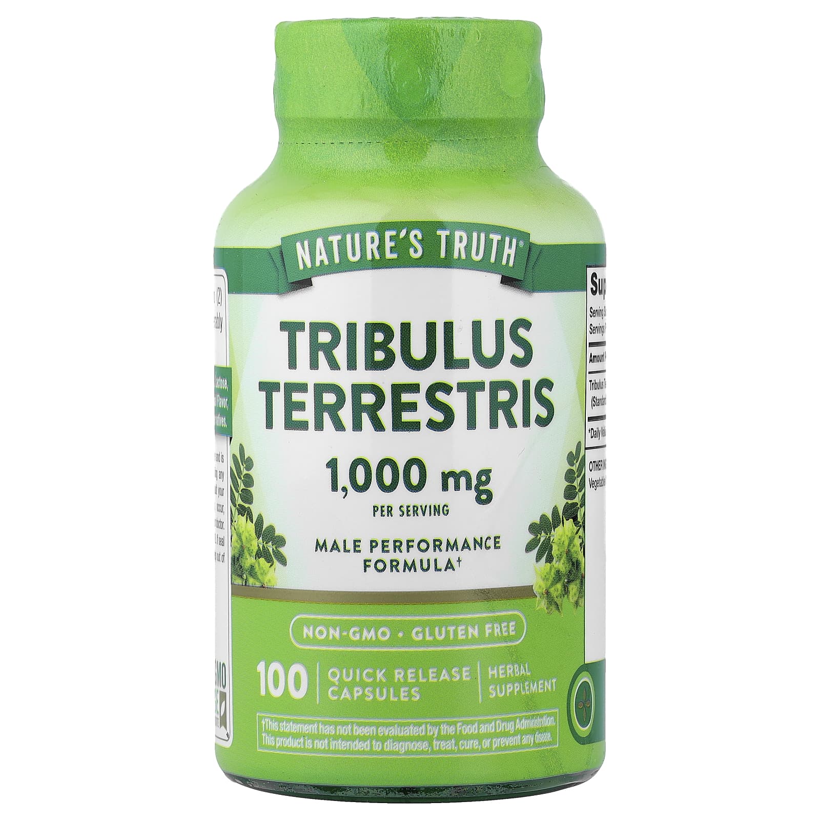 Nature's Truth Tribulus Terrestris, 100 Quick Release Capsules (500 mg per Capsule) — Tunisie