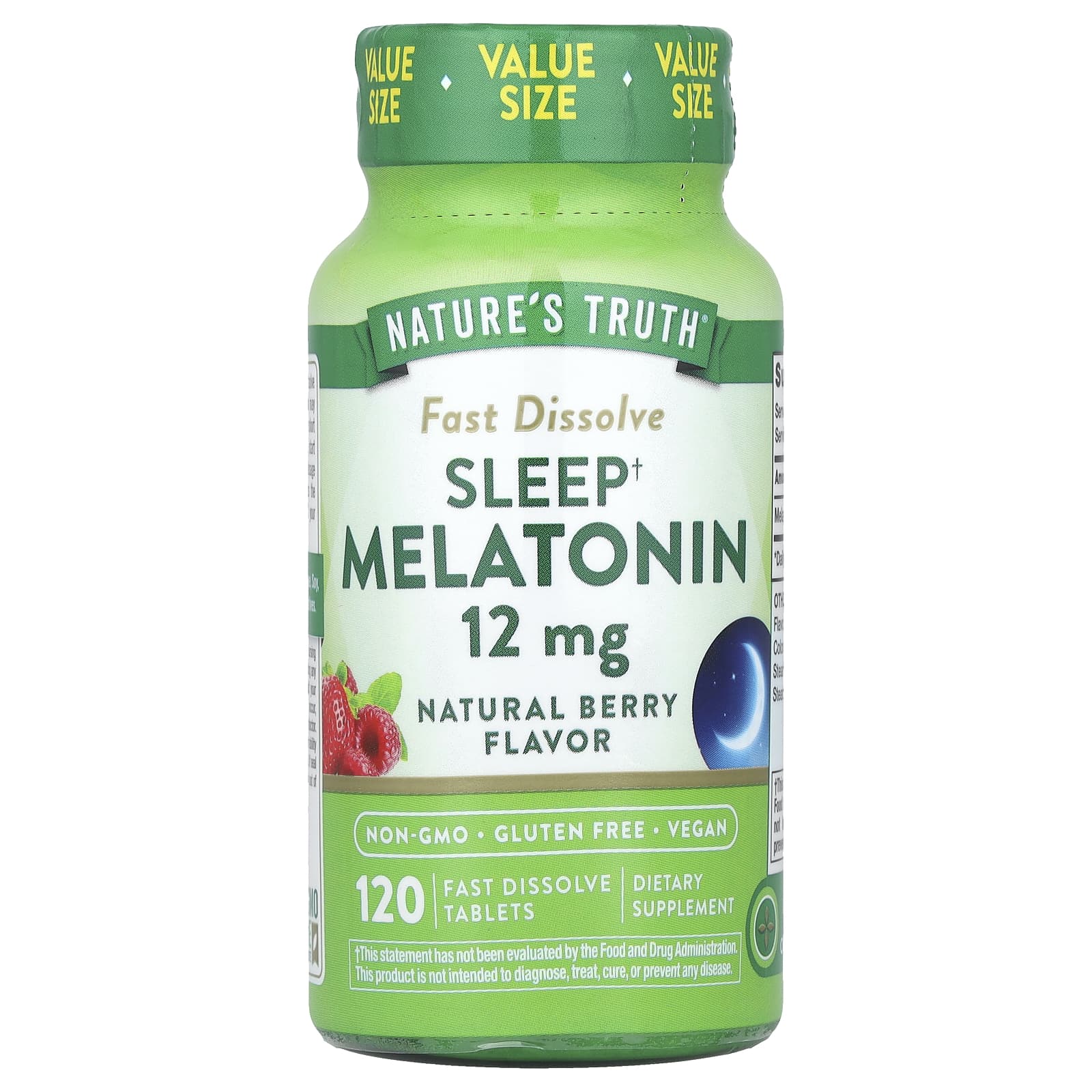 Nature's Truth Sleep Melatonin – Natural Berry – 120 comprimés – 12 mg — Tunisie