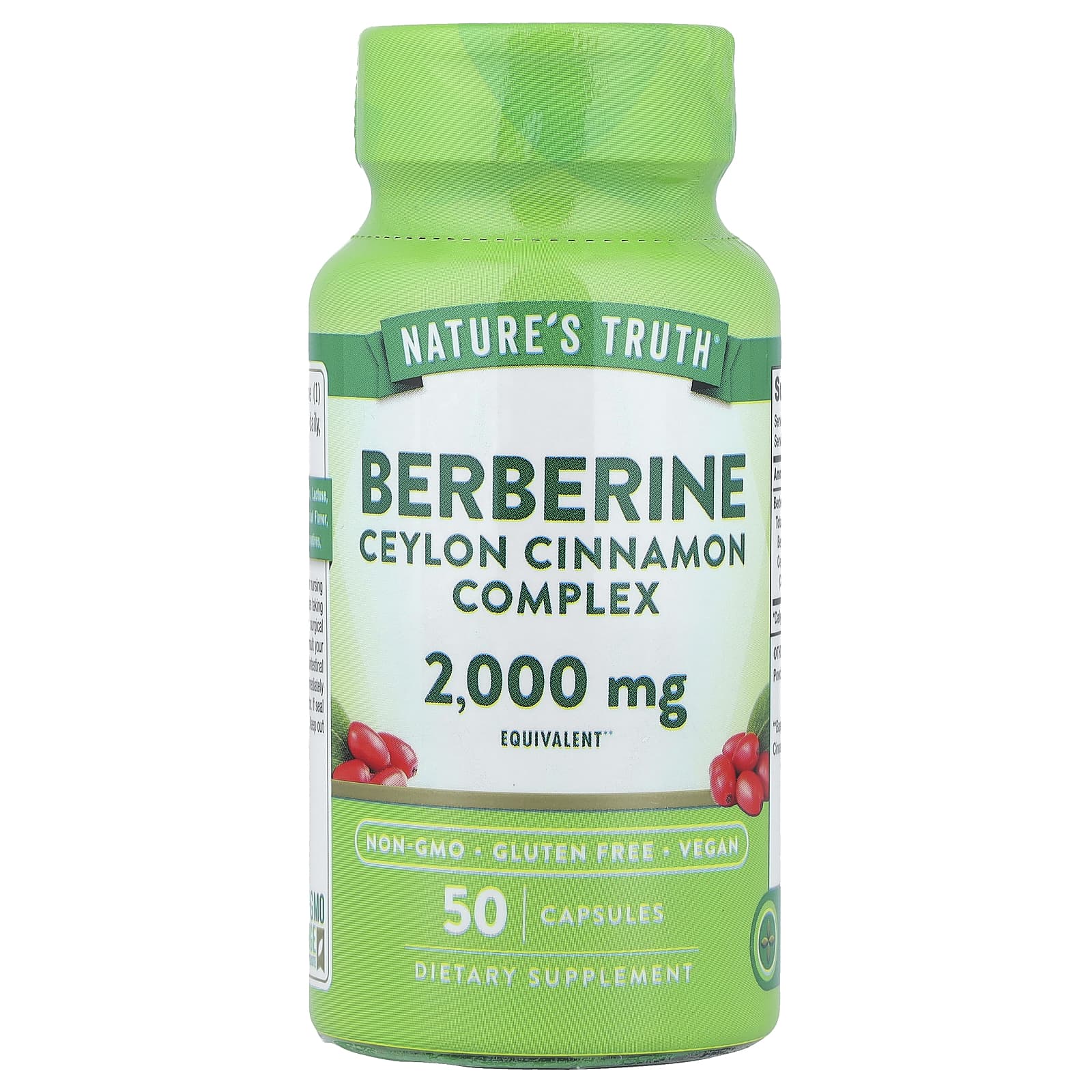 Nature's Truth Berberine Ceylon Cinnamon Complex – Berberine Ceylon Cinnamon Complex – 50 gélules — Tunisie