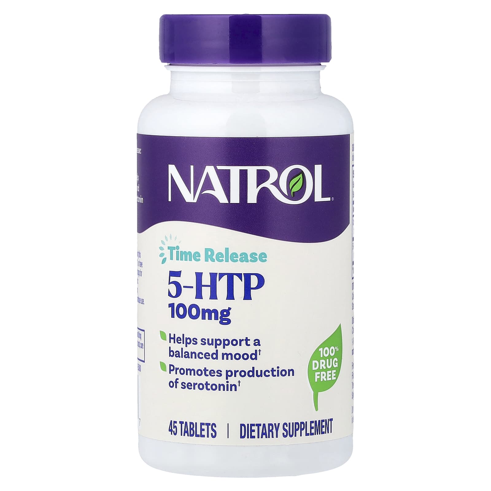 Natrol 5-HTP, Time Release – 45 comprimés — Tunisie
