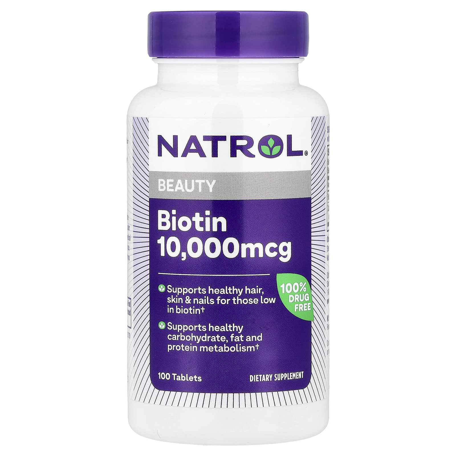 Natrol Biotin – 100 comprimés — Tunisie