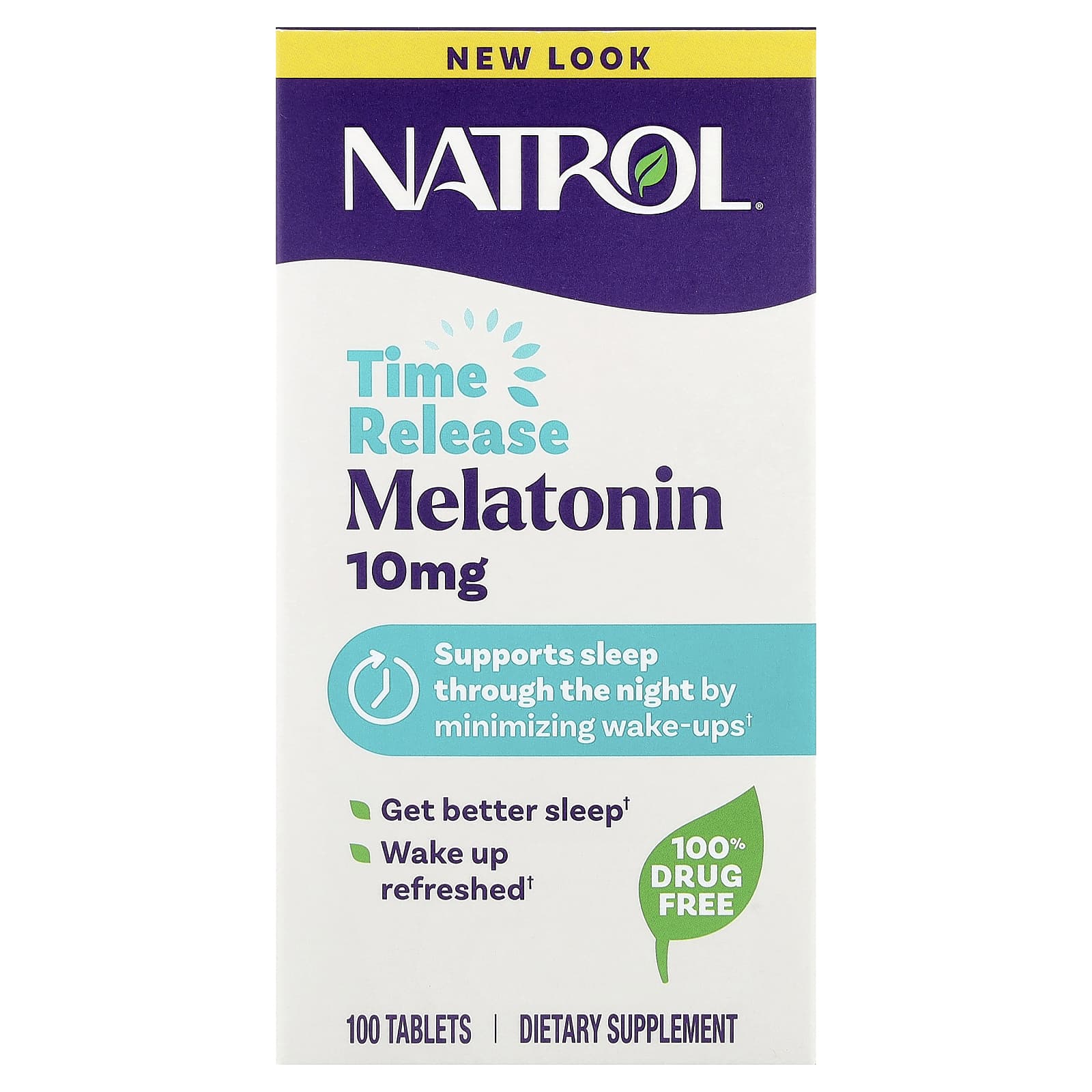 Natrol Melatonin, Time Release – 10 mg – 100 comprimés — Tunisie