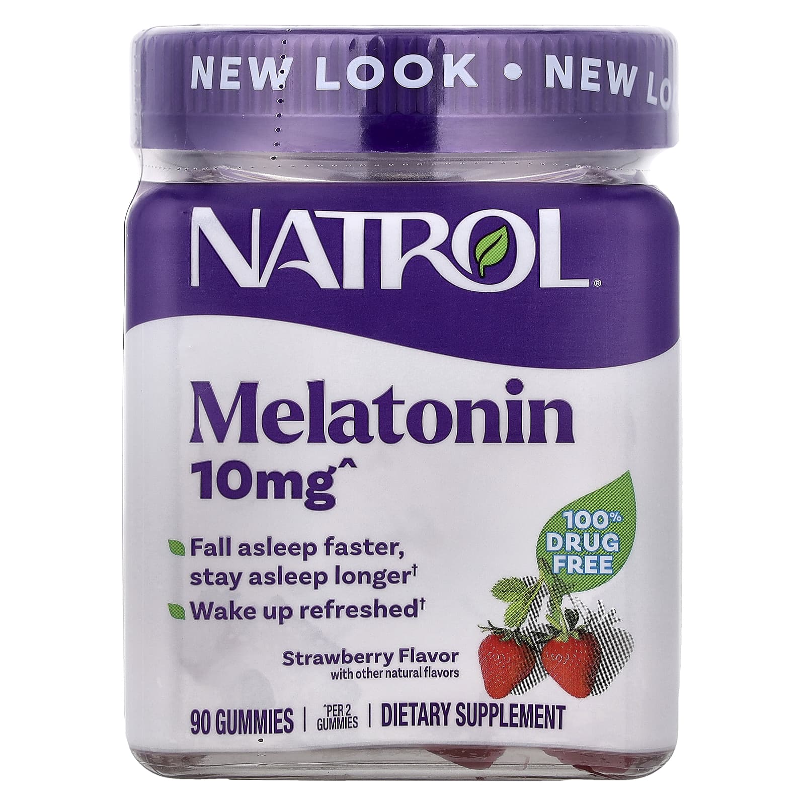 Natrol Melatonin Gummies – Strawberry – 90 gommes — Tunisie