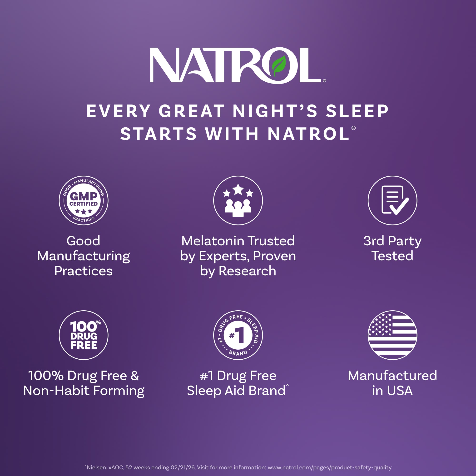 Natrol Melatonin Gummies – Strawberry – 90 gommes — étiquette 1