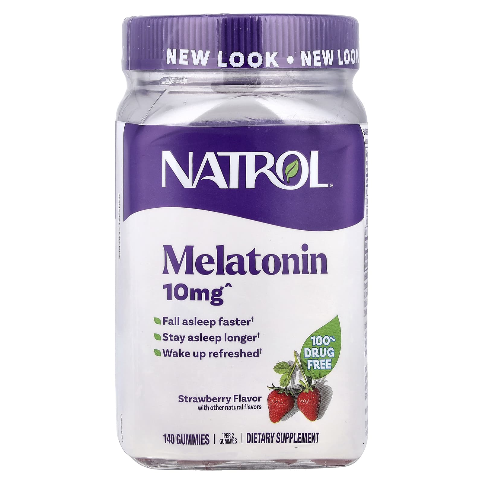 Natrol Melatonin Gummies – Strawberry – 140 gommes — Tunisie
