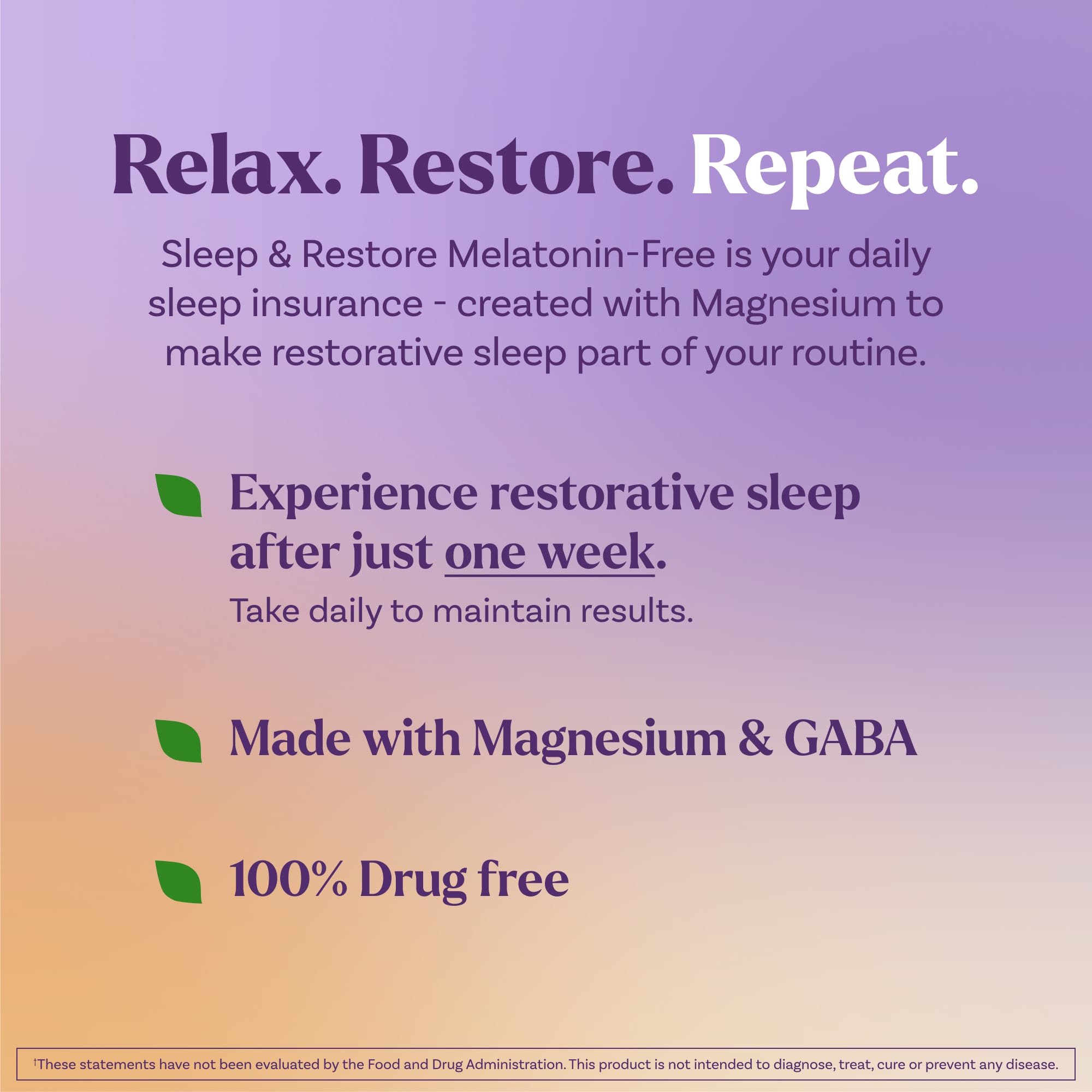 Natrol Sleep & Restore Gummies, Melatonin Free – Cherry – 60 gommes — étiquette 1