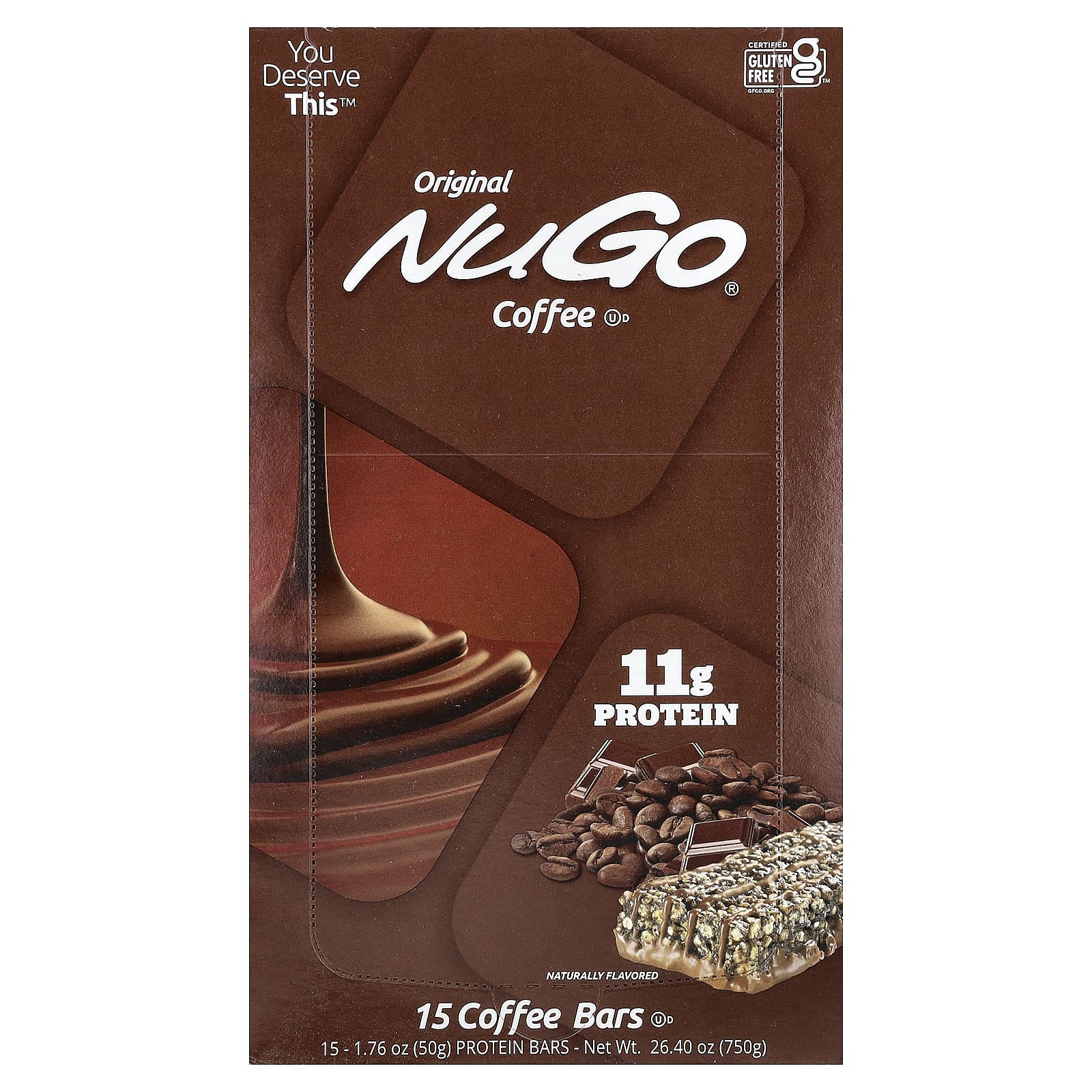 NuGo Nutrition Protein Bars – Coffee – 50 g — Tunisie